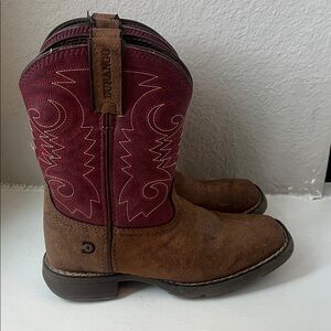 Durango Kids Boots - Burgundy and Brown